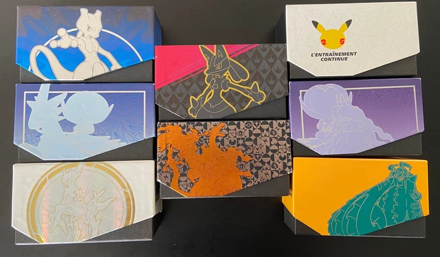 LOT 8 ETB Pokémon, Celebrations, La voie du maitre, Regne de glace VIDE