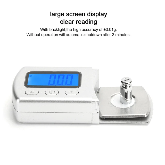 Disco Antiskating Bilancia Elettronica Per Giradischi - Precisione 0.01g (0- 5g) Bilancino Di Precisione - Foto 7