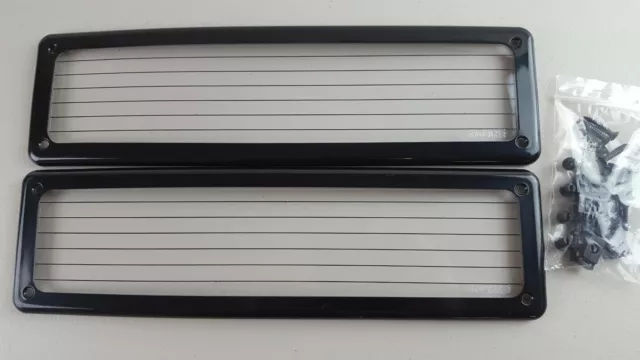 NuLINE Slimline Pinstriped Number Plate Covers