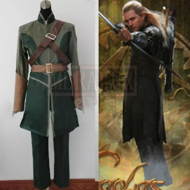 The Lord Of The Rings The Hobbit Legolas cosplay costume halloween custom made