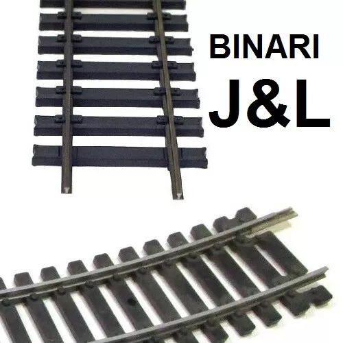 Binario Curvo E Dritto Modellismo Ferroviario J&L Disponibili 2 Modelli Rails