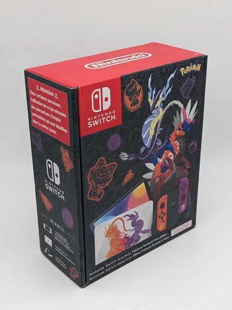 NINTENDO SWITCH OLED Spiele Konsole Pokémon Karmesin & Purpur Edition ...