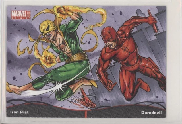 2019 Marvel Annual Battle Booklets Sketch Cards 1/1 Marlo Martos L #SC Auto bj8