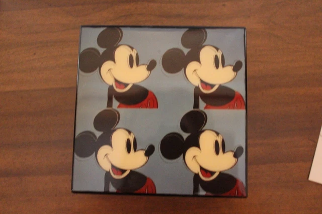 DISNEY MICKEY MOUSE MUSIC BOX by LINDEN,ANDY WARHOL ART 1995