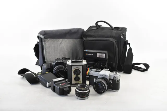 Camera & Lens & Accessories Bundle Canon, Minolta Half Spares & Repairs