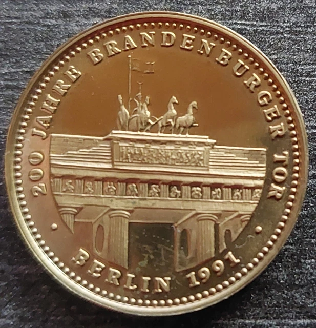 MÜNZE / MEDAILLE Deutschland 1993 200 Jahre Brandenburger Tor