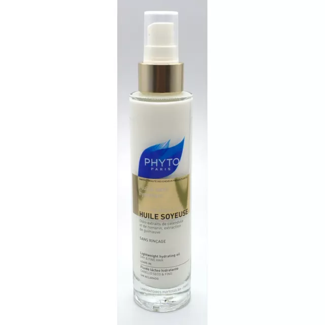 Phyto Huile Soyeuse Lightweight Hydrating Oil 3.4 fluid oz without BOX