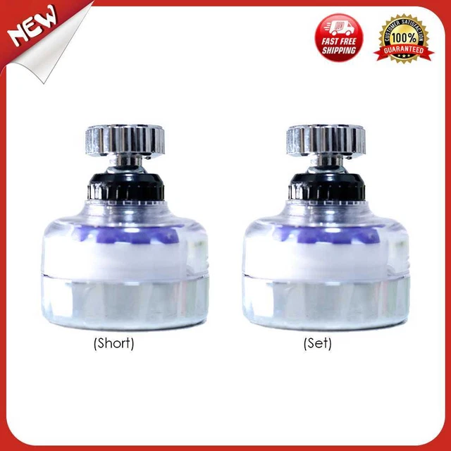 es Rotating Faucet Aerator Remove Chlorine Water Filter Sink Head Water Purifier