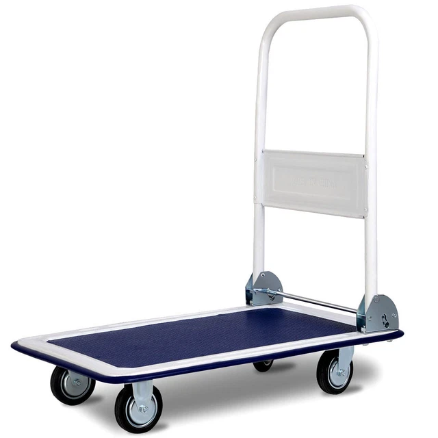 Costway 330lbs Platform Cart Dolly Folding Foldable Moving Warehouse Push Hand
