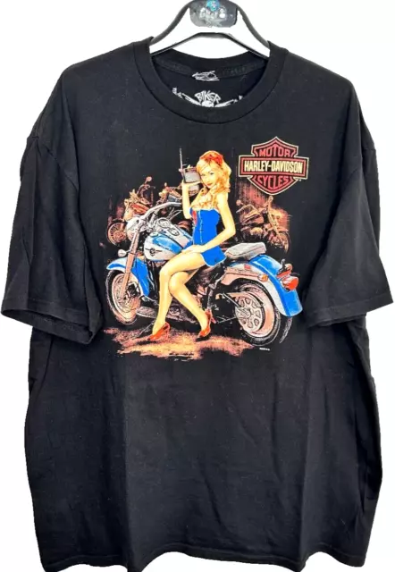 Vtg Harley DAvidson T-Shirt Herren usa motorcycles XL schwarz