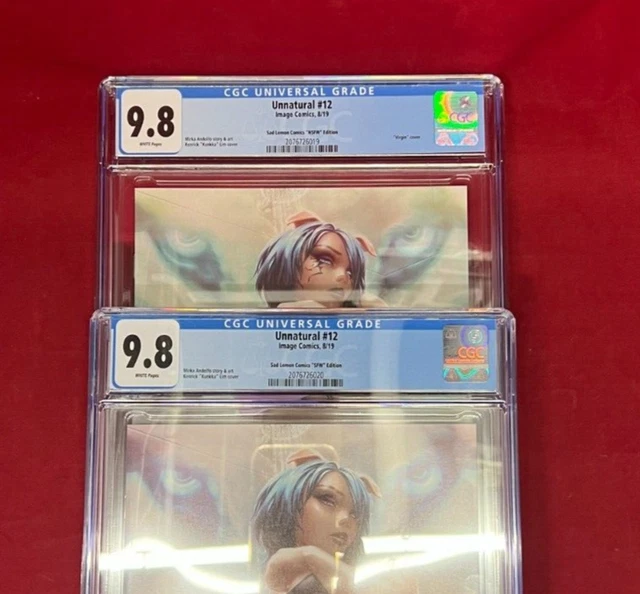 Unnatural #12 SFW + NSFW CGC 9.8 NM/MT Set Sad Lemon Comics Image 2019