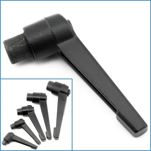 M6 FEMALE BLACK Metal Threaded Clamping Lever Adjustable Fixing Handle