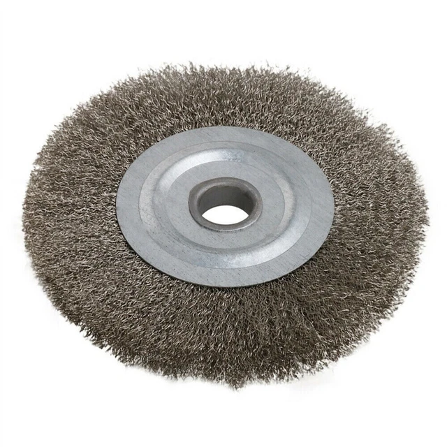 Precision Stainless Steel Wire Brush Wheel Ideal for Finishing and Polishing