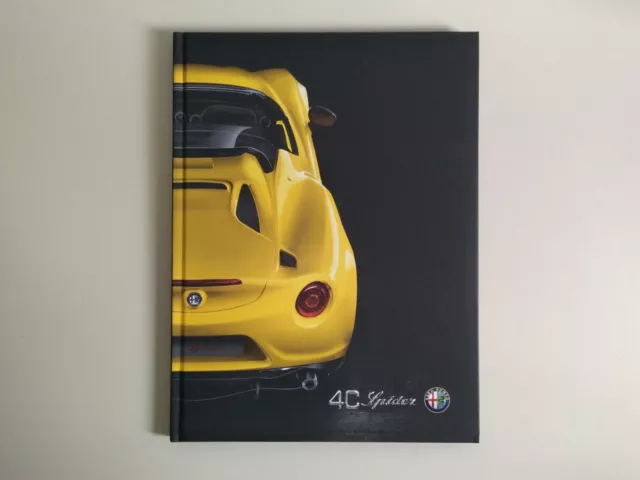 Depliant brochure Alfa Romeo 4C Spider - 04/2016