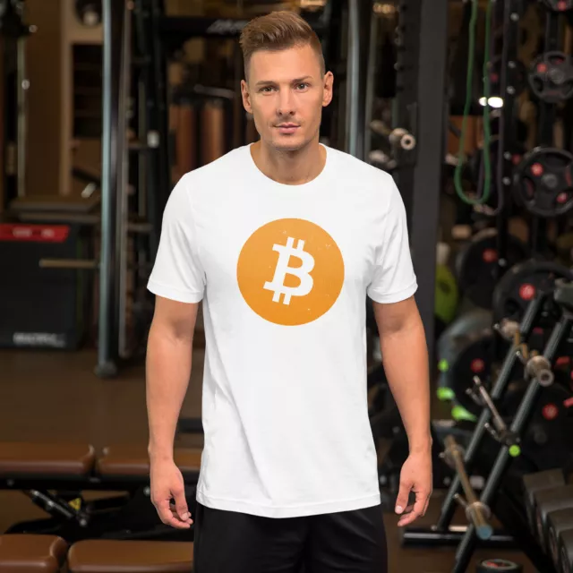 Bitcoin manches courtes T-shirt unisexe BTC cadeau crypto-monnaie chemise