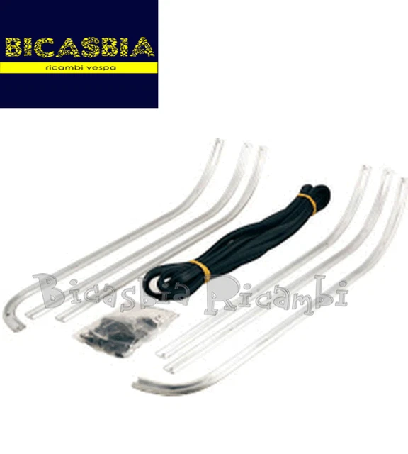 Kompletter Aluminium Trittbrettleistensatz Für VESPA PX PE T5 125 150 200 E Ab 1977 Gelochte Spitzen.5.25.1097.gp.4965