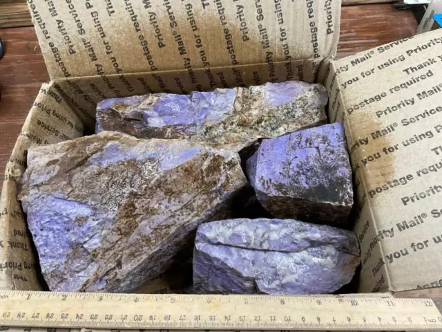 Z~ Purple Jade Rough Fr Turkey 26 Lb Lot # 2