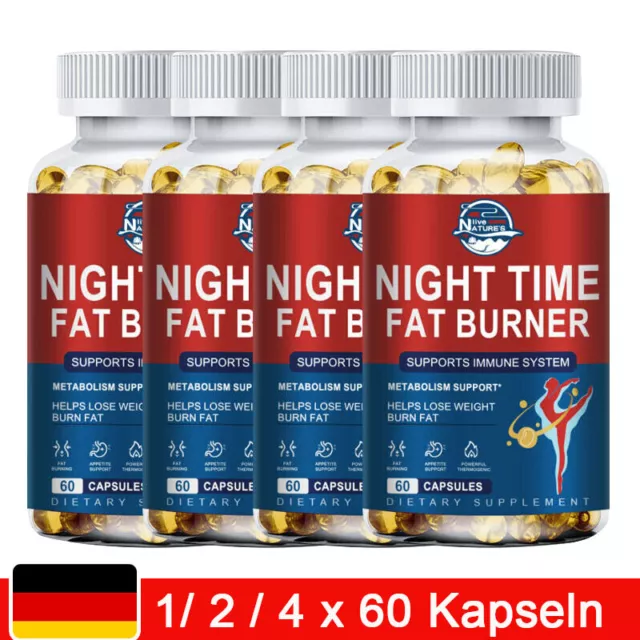 FAT BURNER Kapseln - Abnehmen für Gewichtsverlust - Appetitzügler- 60/120/240pc