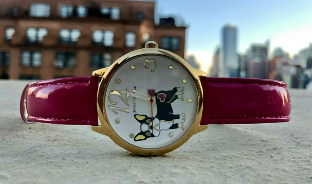 BETSEY JOHNSON FRENCH Bulldog / Frenchie Watch - Gold  display picture 1
