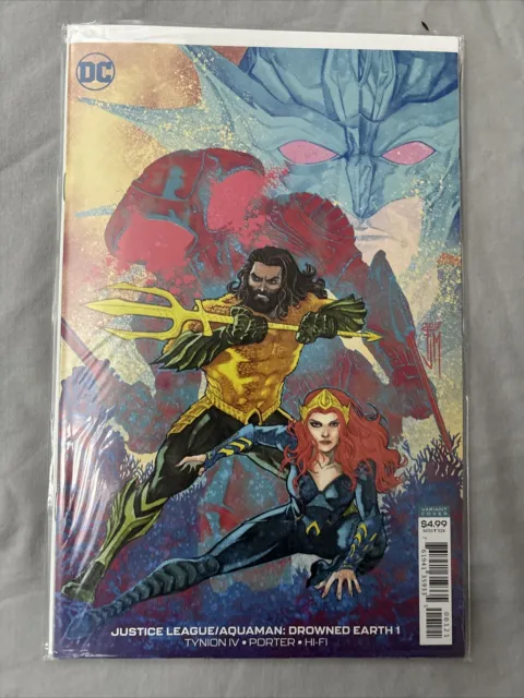 Dc Comics Justice League/Aquaman Drowned Earth #1 Dec 2018 Manapul Variant