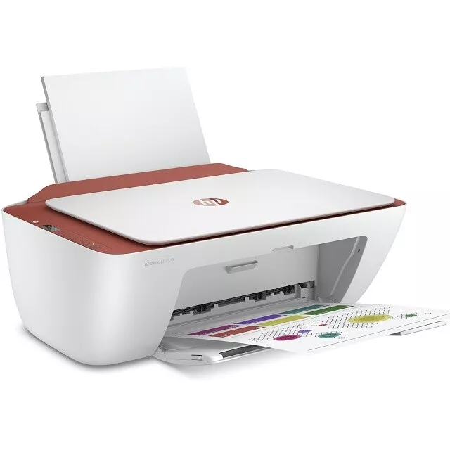 Hp Stampante Multifunzione Deskjet 2723E Inkjet Wifi All In One Bianco/Rosso