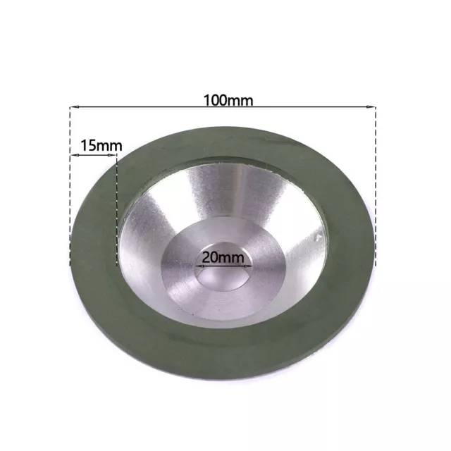 4 Inch Diamond Grinding Wheel Cup Resin 150-600# for Carbide Cutter Grinder Tool 2