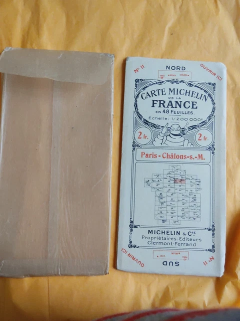 Documentation - Carte routière année 20 - Michelin
