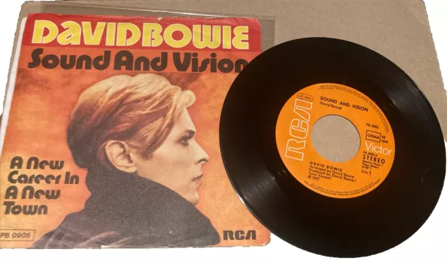 David Bowie Sound And Vision German Import 7 Inch Single G+ Vinyl Sleeve Fair
