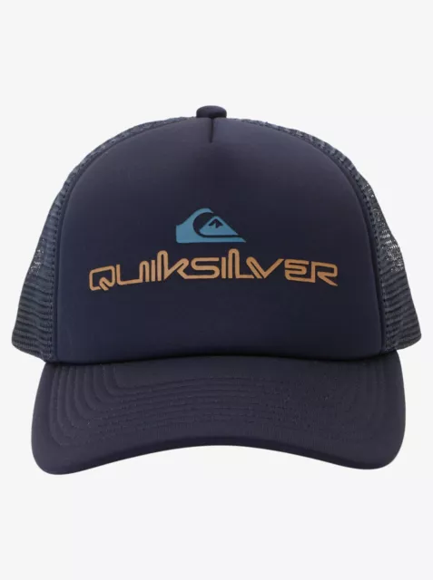 QUIKSILVER OMNISTACK MENS TRUCKER  NAVY BLAZER UNISEX CAP HAT NEW SURF Adjust