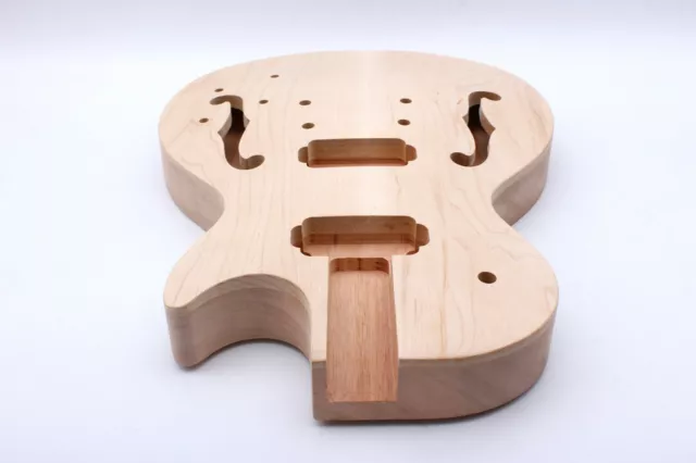 Mahogany guitar body Semi hollow Guitar DIY Electric Guitar Body Unfinished US