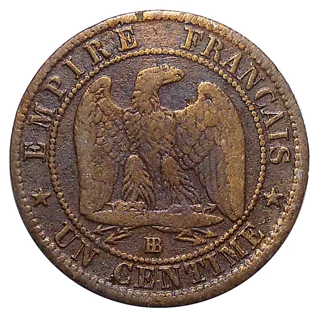 1 Centime NAPOLÉON III 1862 BB