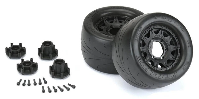 Pro-Line Prime 2.8" Mounted Street Tires/Raid Wheels (2) 10116-10