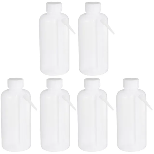 6 piezas botellas de plástico de laboratorio de seguridad para pestañas de plantas de laboratorio
