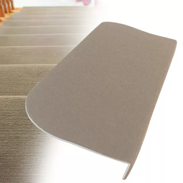 13Pcs Non Slip Foldable Stair Treads Carpet Rugs Protection Cover Washable Beige