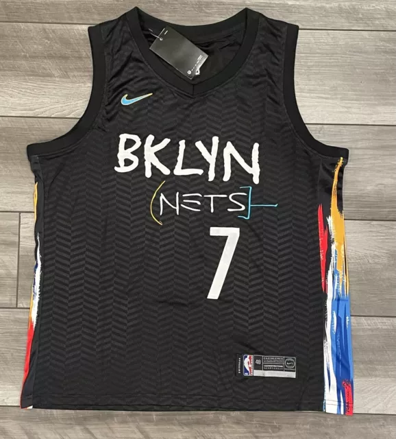 Nike Kevin Durant Brooklyn Nets Basquiat City Edition Jersey Size 2XL  DO9585 102