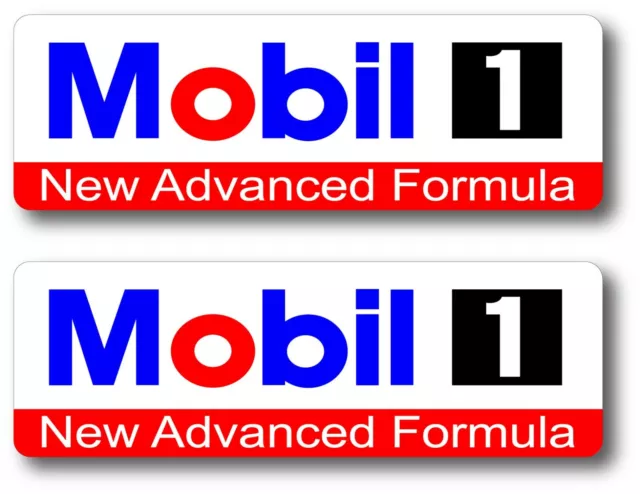 2X Mobil 1 Oil Racing Decal Sticker 3M Vinyl Vehicle Window Wall Car One Drag