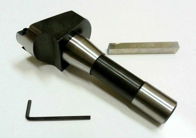 R8 Fly Cutter Holder With Hss Tool Bit - 7/16" Unf Thread