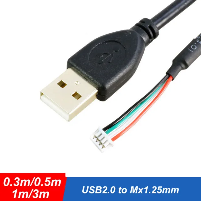 USB2.0 to Mx1.25mm 4Pin Plug Connector for Advertising Screen Screen Lead