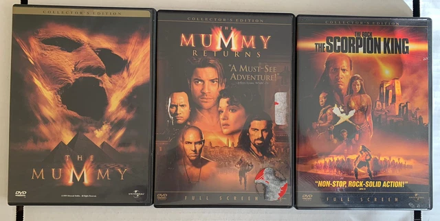 THE MUMMY ~ The Mummy Returns ~ The Scorpion King (3 DVD LOT) ~ Very ...