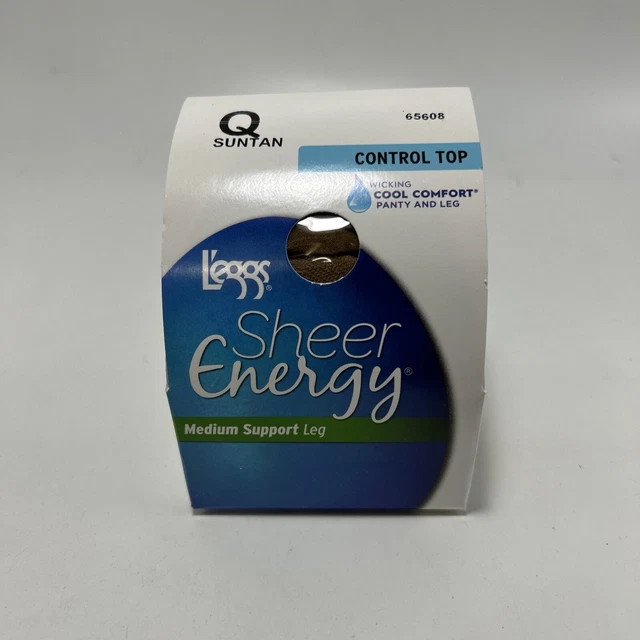 2 L’EGGS LEGGS Sheer Energy SHEER PANTY SUNTAN CONTROL NUDE SZ Q MEDIUM