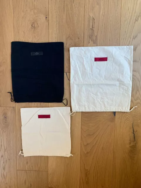AUTHENTIC LOT OF 3 Valentino Dust Bags shoes accessories travel