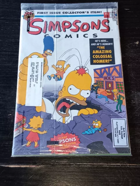 Simpsons Comics #1 Itchy & Scratchy #1 1993 Bongo Sealed in Subscription Polybag
