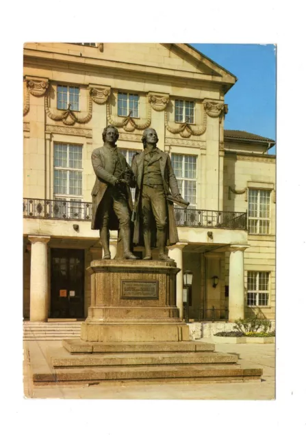 AK Ansichtskarte Weimar / Goethe- und Schiller-Denkmal