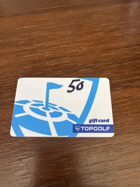$50 Top Golf gift card