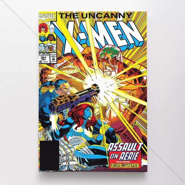 Uncanny X-Men Poster Canvas Vol 1 #301 Xmen Marvel Comic Book Art Print
