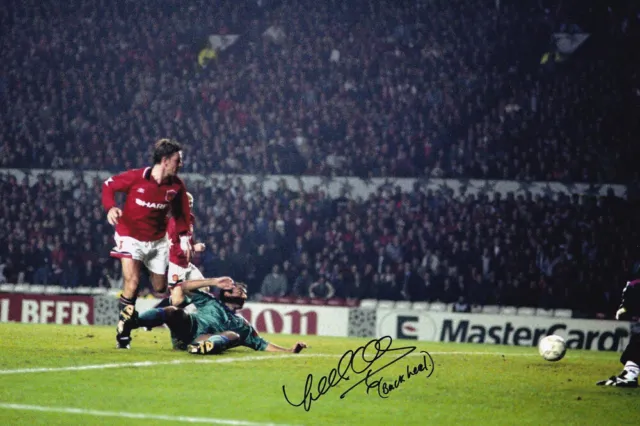 HAND SIGNED 12x8 PHOTO : MAN UNITED 1994 LEE SHARPE (035)