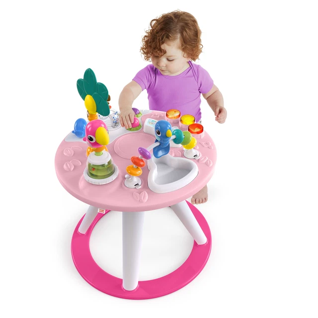 NEW 2-in-1 Walk-Around Baby Activity Center & Table,Tropic Coral,Age 6 Months+