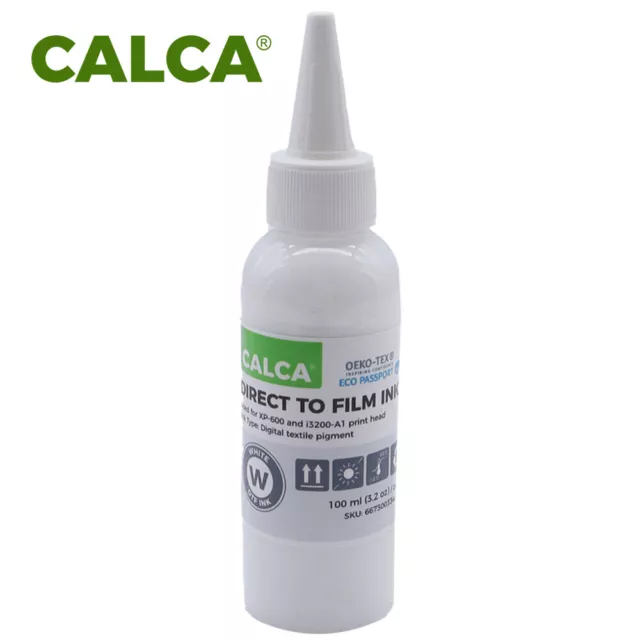 CALCA 100ml/bottle White DTF Inks Water-based Direct to Transfer Film Ink 3.2oz