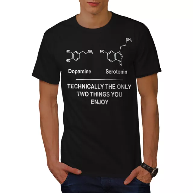 Wellcoda Science Chemistry Cell Mens T-shirt, Enjoy Graphic Design Printed Tee