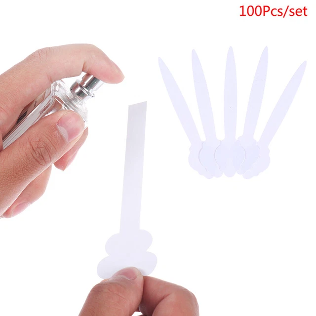 100 piezas Floral Aromaterapia Fragancia Perfume Aceites Esenciales Papel de Prueba StAGZ8
